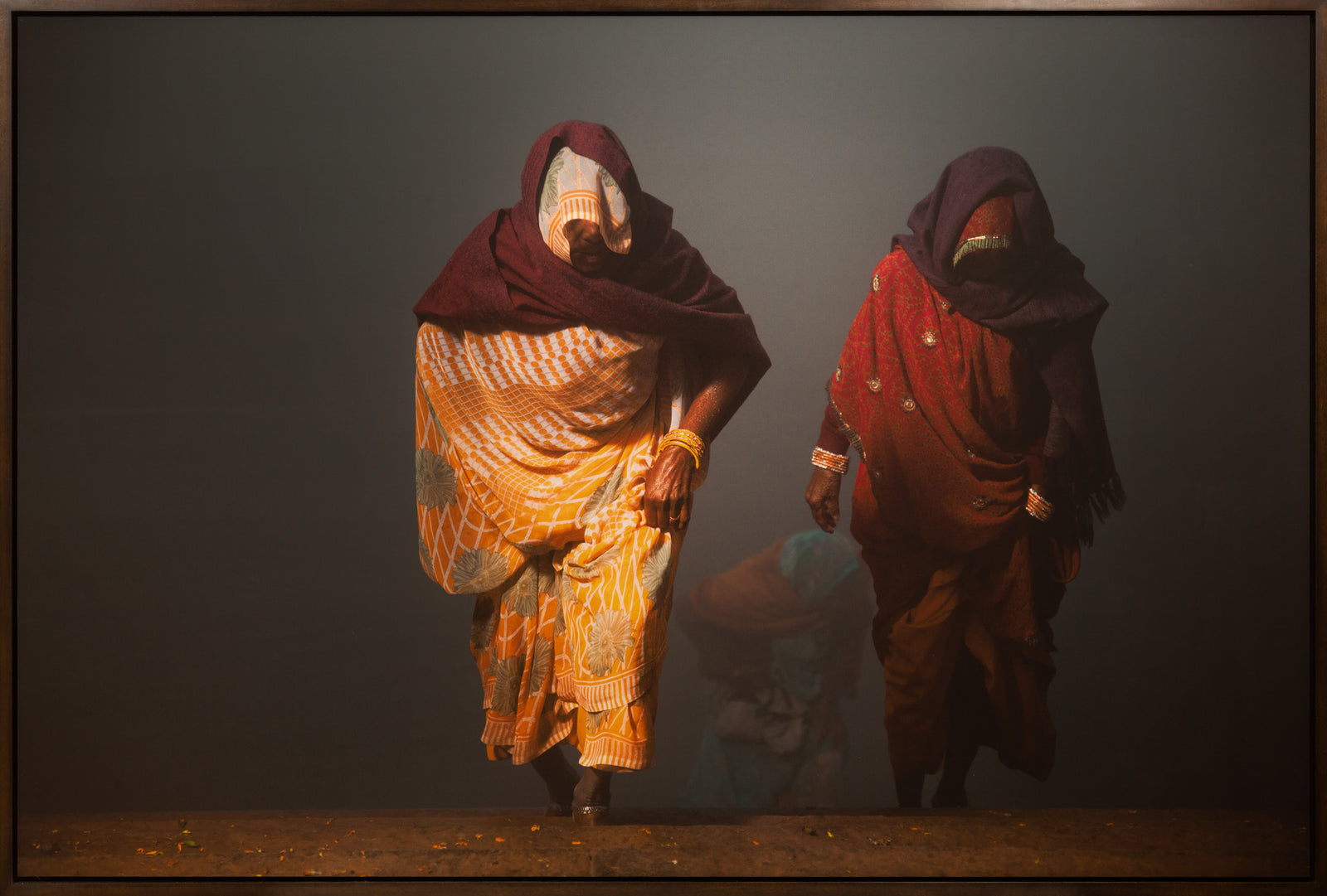 Photographie d’art d’André Wagner: Coming back from yamuna river, Indien.