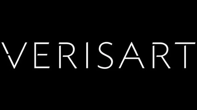 The word "VERISART" in white writing on a black background.