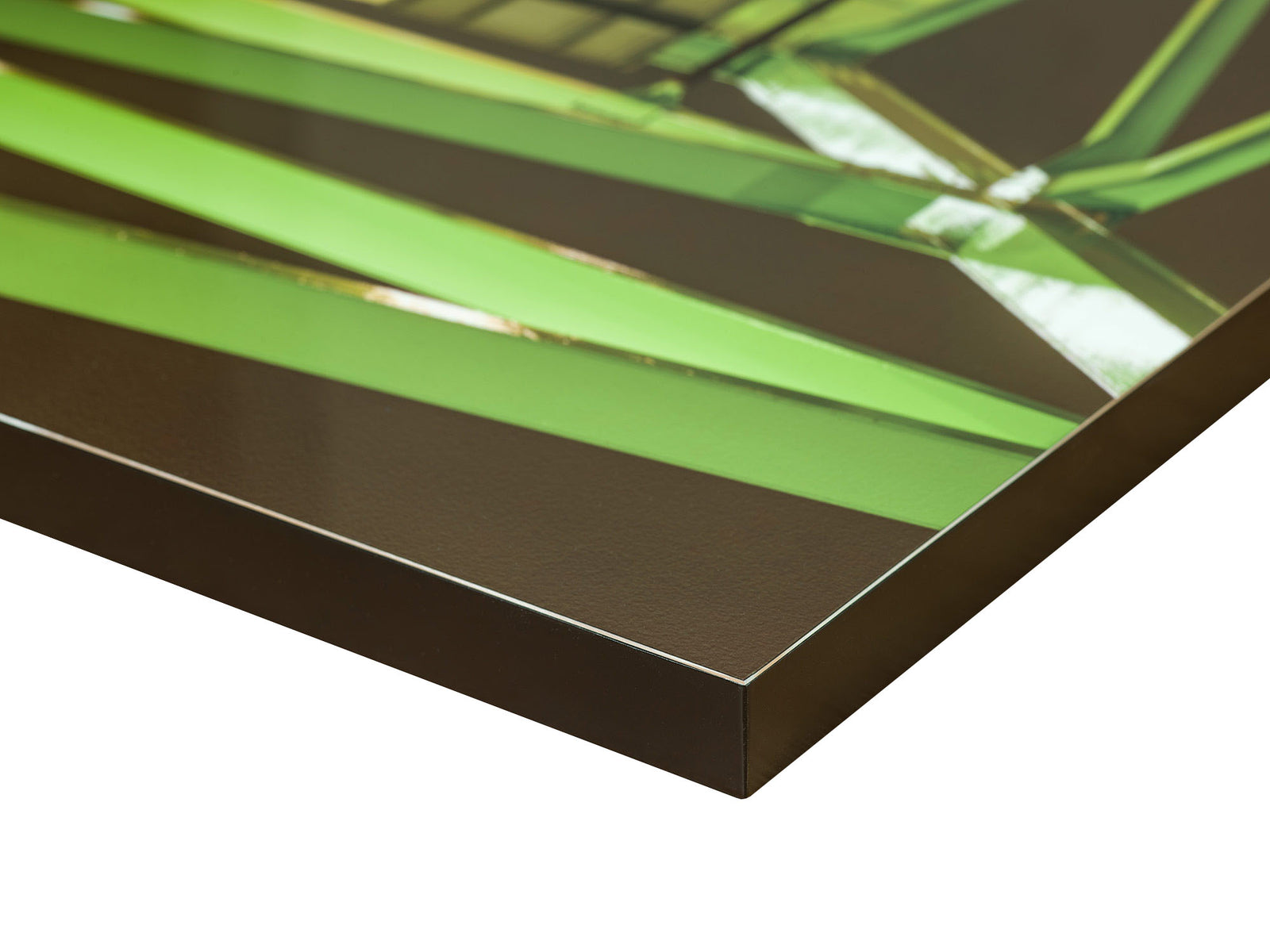 Frame and edge detail of the photographic artwork “Green bridge in tokyo, Japan” by André Wagner.