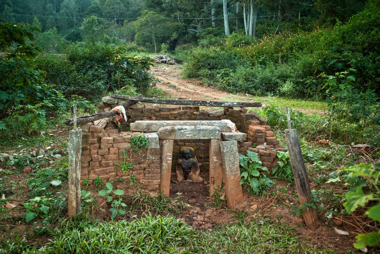 Fine art photography by Andr&eacute; Wagner: Small ancient shrine in the Kolli Hills.