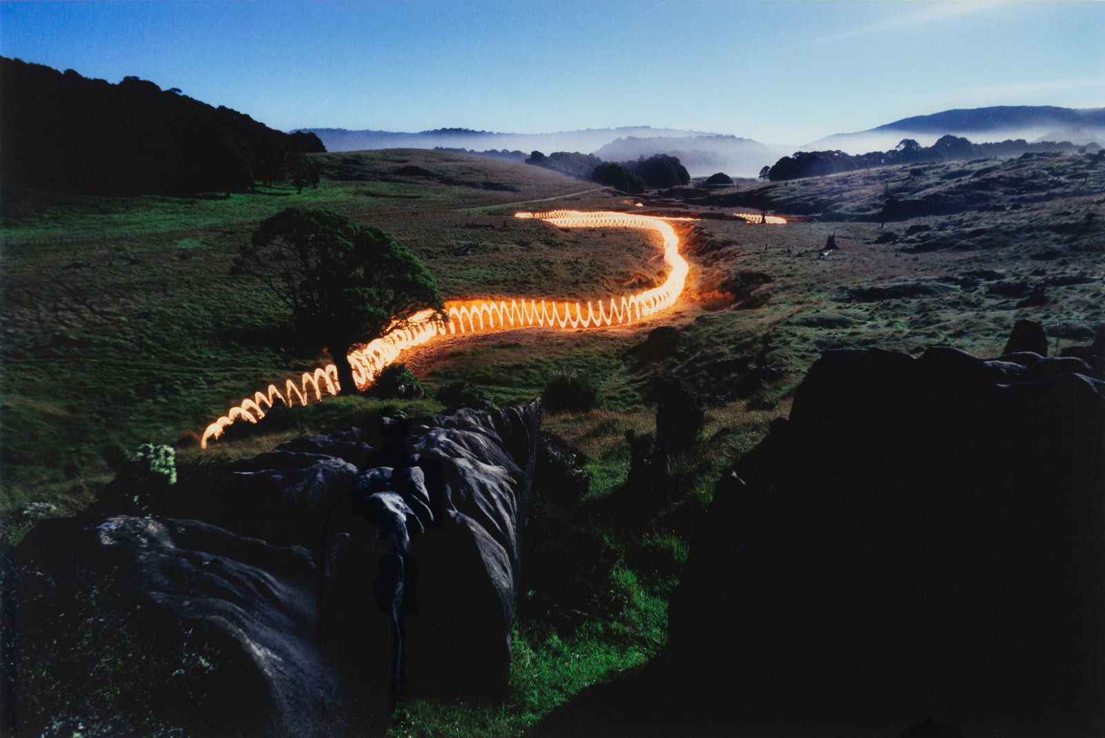 Photographie d’art d’André Wagner: Torchlight, Neuseeland.