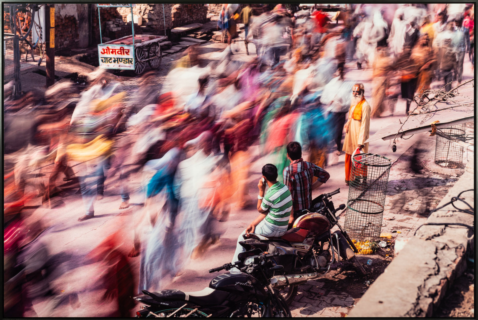 Photographie d’art d’André Wagner: Vrindavan parikrama, Indien.