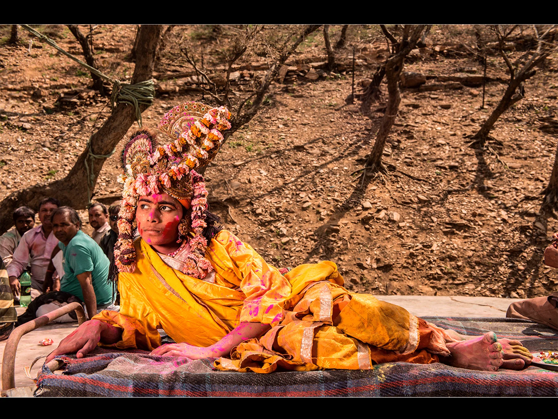 Krishna Plays Holi, Indien