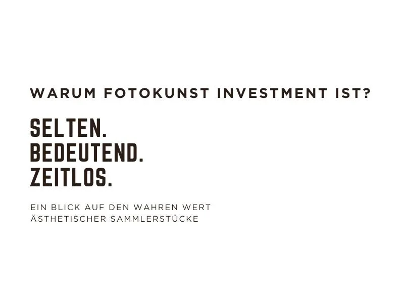 Warum Fotokunst eine lohnende Investition ist
