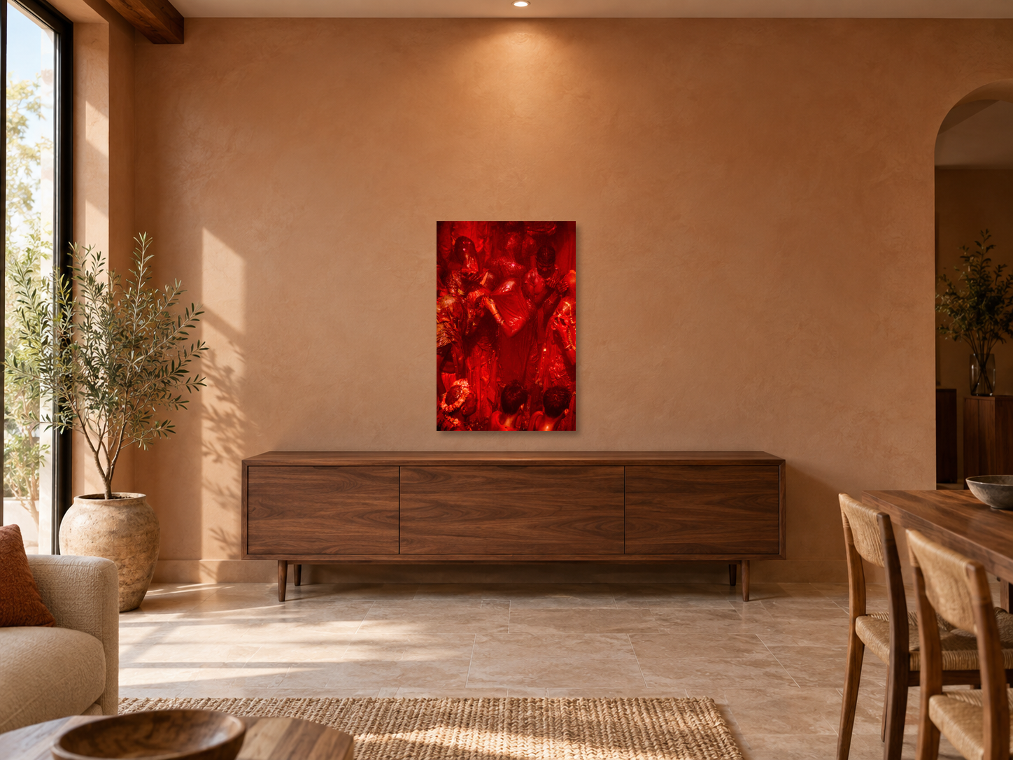 HOLI 1, INDIEN – Raumansicht 108 × 72 cm