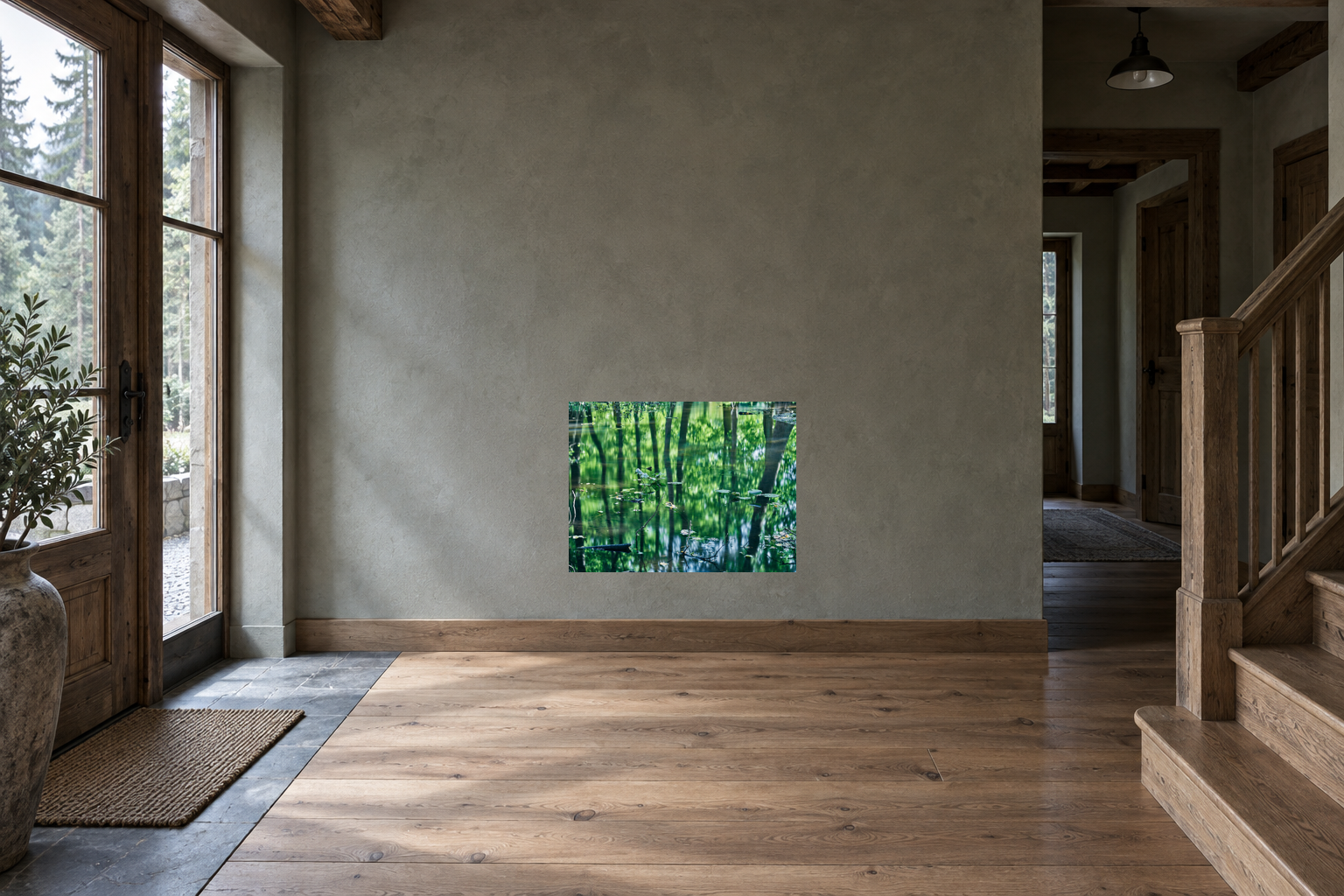 REFLECTIONS IN THE FOREST, DEUTSCHLAND — vue d’intérieur pour le format 45 × 60 cm