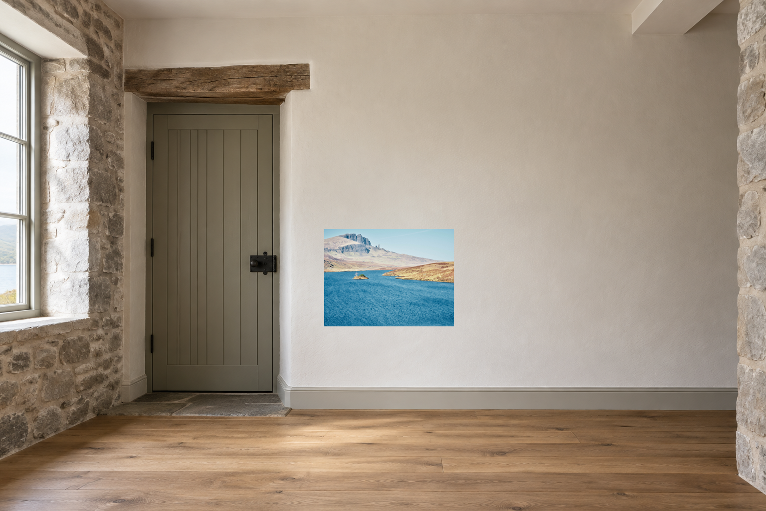 OLD MAN OF STORR, SCHOTTLAND – Raumansicht für 45 × 60 cm