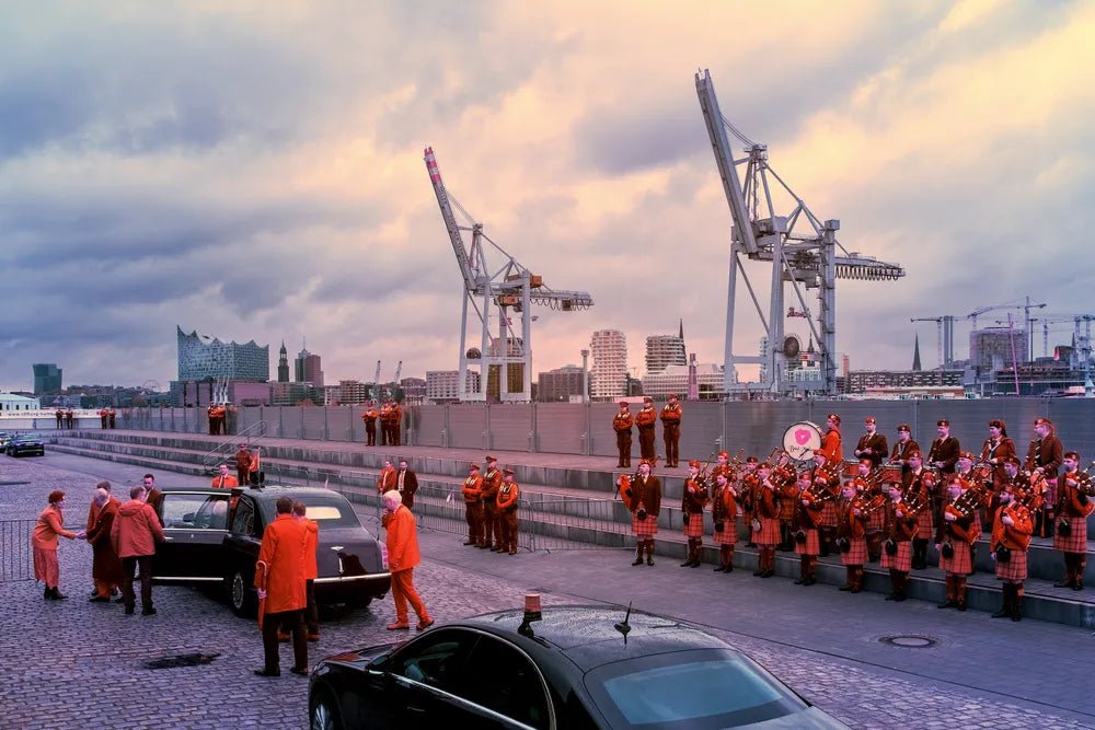 A Historic Moment: Capturing the Arrival of British Royalty in Hamburg, Deutschland